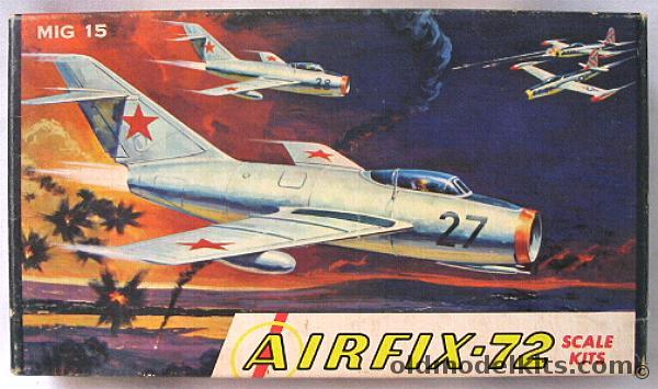 Airfix 1/72 Mig-15 - Craftmaster Issue, 12-39 plastic model kit